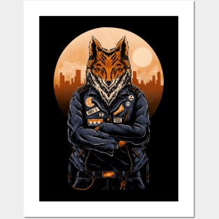 fox cyberpunk Posters and Art